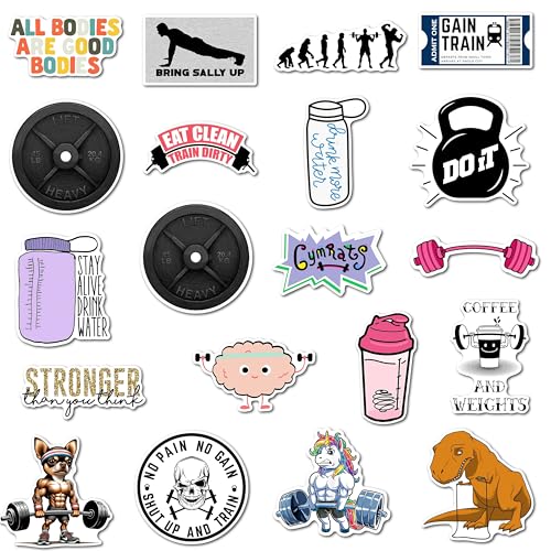Image of WallDesign Workout Wonders Fridge Magnets - Energizing Fitness Designs, Durable Magnets, Perfect for Gym, Fridge, Whiteboard and Metal Almirah (Set of 20)