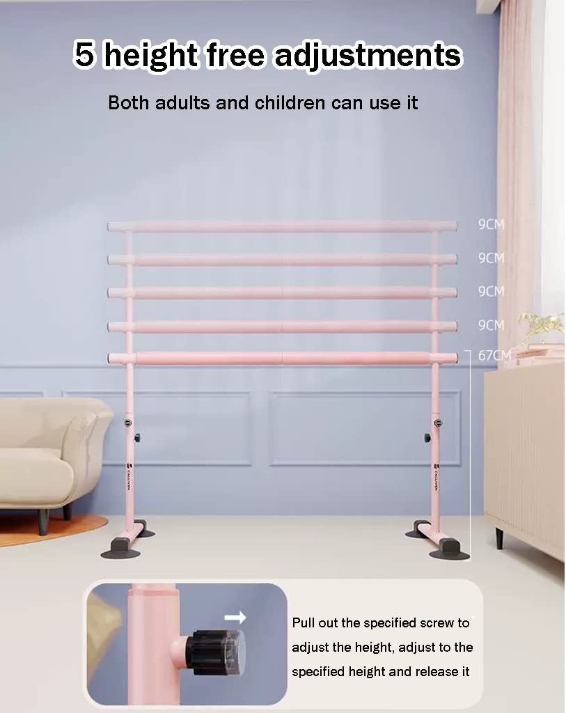 Ballettstangen, höhenverstellbare Ballettstangen aus Stahl, geeignet für Erwachsene und Kinder, mit Einer Tragfähigkeit von 250 kg .,4M/13FT,4M/13FT
