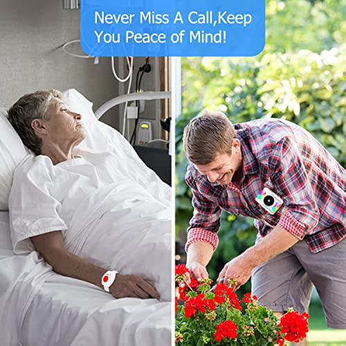 image for DAYTECH Wireless Caregiver Pager Call Button Personal Alarm for Elderl
