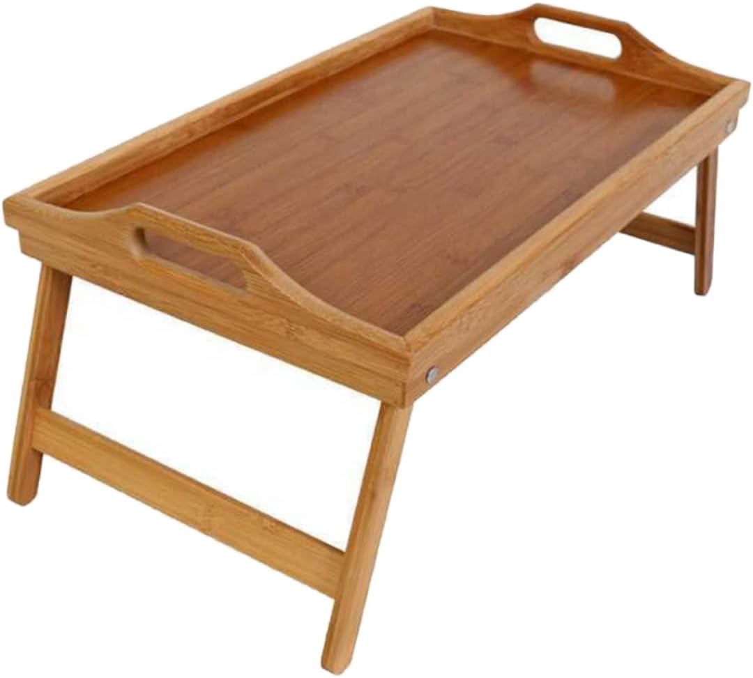 ABOOFAN Elegant Lap Desk for Bed Multipurpose Folding Tray Table for Home Writing Serving