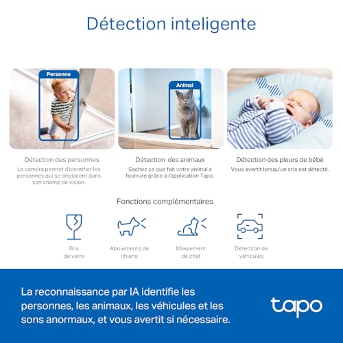 Image of Tapo C230 3K 5MP Security Camera Indoor 360, WLAN 2.4GHz, AI Detection, Night Vision, Motion Detection, 2-Way Audio, Compatible with Alexa and Google Assistant, MicroSD up to 512GB