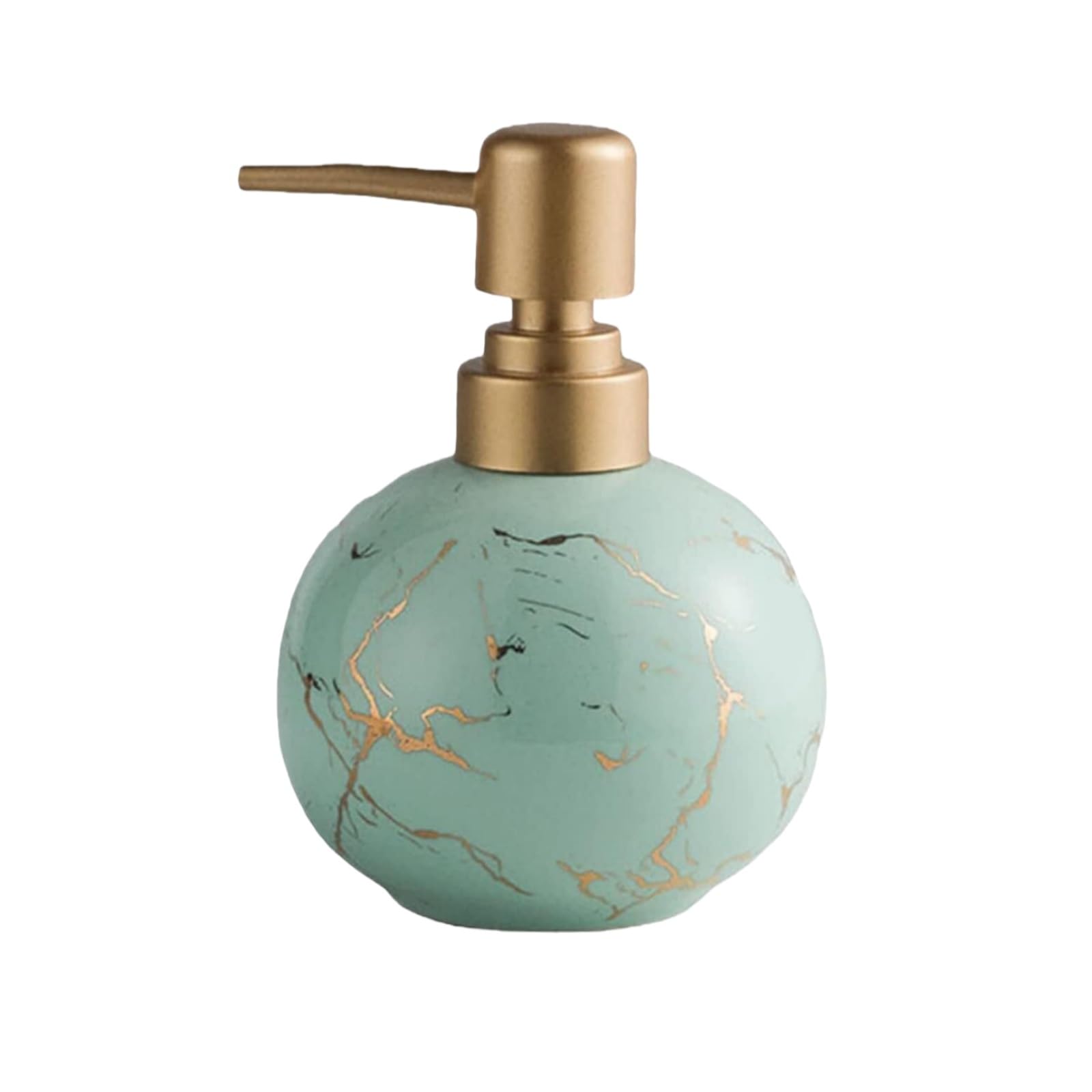 Distributeur de savon marbre vert céramique pour une atmosphère douce et cocooning