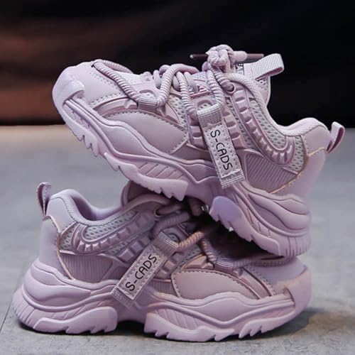 IWIHMIV Kids Tennis Shoes Girls Sneakers Running Shoes Athletic Sports Shoes Lightweight Breathable Casual Walking Sneakers3