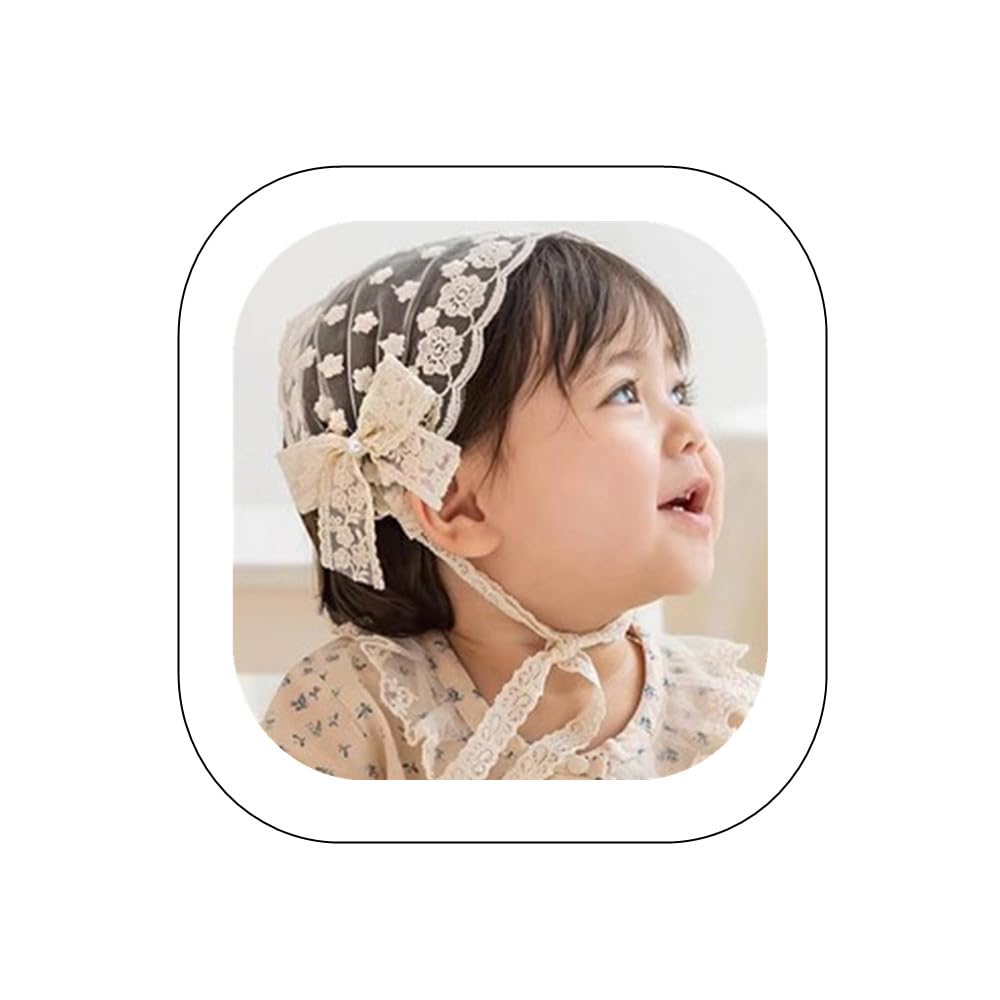 Photo 1 of Asphinien Baby Girls Lace Headband - Style 5
