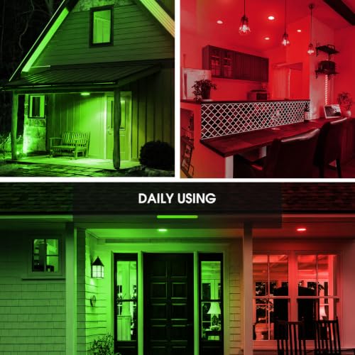 Image of L LOHAS LED Red Green Christmas Flood Light Bulbs, PAR30 LED Flood Light