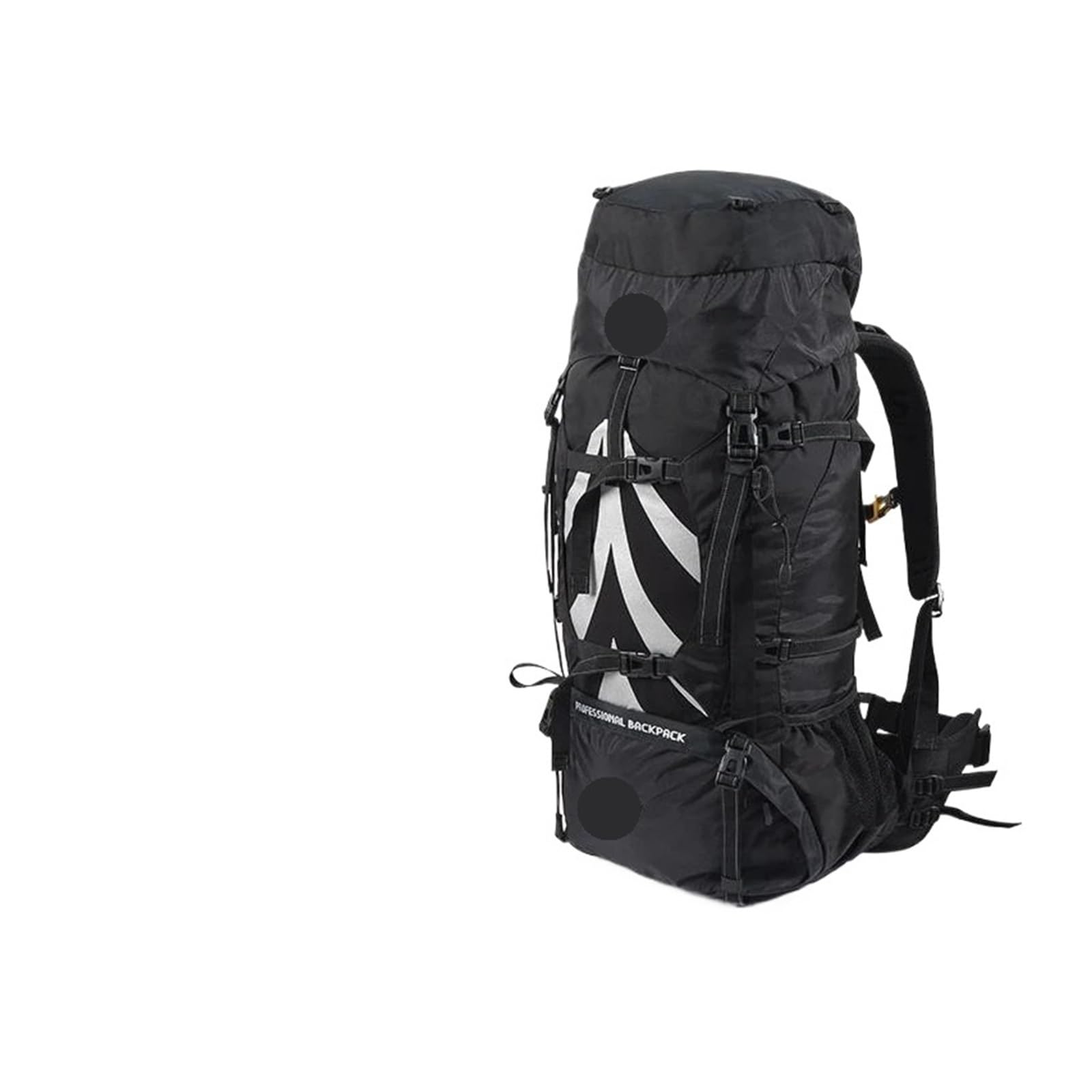 70 + 5L Rucksack Professionelle Outdoor Klettern Wandern Reisen Große Kapazität Bergsteigen Camping Unterstützung Tasche Geeignet für Camping, Outdoor, Wandern(Black)
