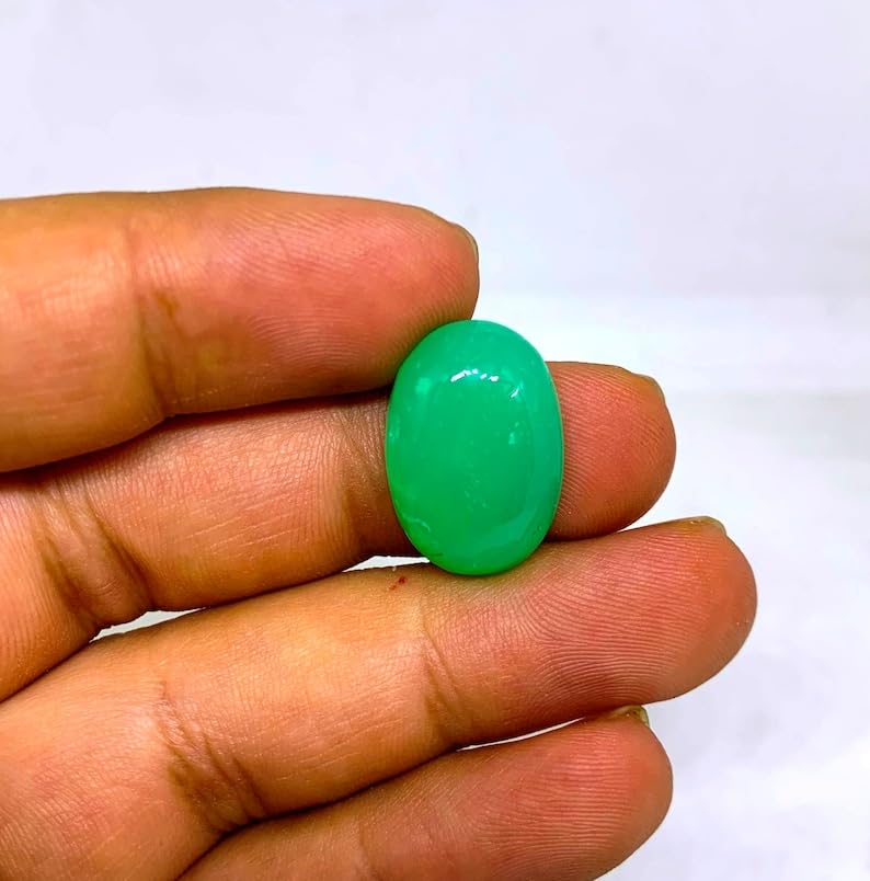 Chrysoprase naturelle pour fabriquer un pendentif unique en pierre - 6