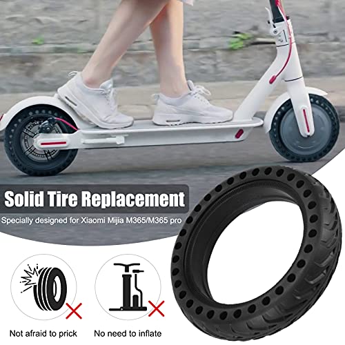 Cooryda Solid Tire For Xiaomi M365 Electric Scooter Mijia Mi M365 Pro/Gotrax Gxl V2/Gotrax Xr, 8.5 Inches Electric Scooter Wheels 8 1/2'' Front Or Rear Replacement Honeycomb Solid Tires(2 Piece) #TOP3