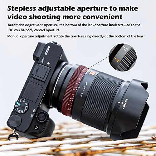 Viltrox 13Mm F1.4 F/1.4 Sony E Mount Lens, Ultra Wide Angle Aps-C Af Prime Lens For Sony E-Mount Mirrorless Cameras Zv-E10 A600 A6600 A6100 A6000 A7 #TOP1