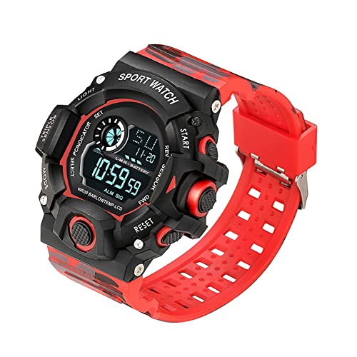 Image of Acnos Digital Sports Watch - Rugged Outdoor Multi-Function Countdown Timer & Alarm (WR30 Water-Resistant)
