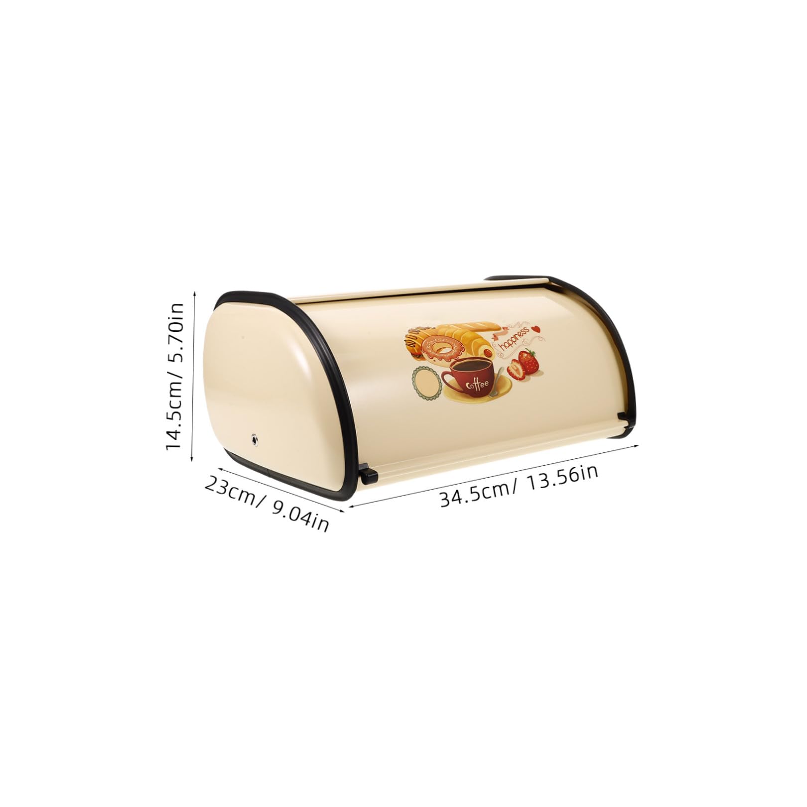 Contenitore per Pane con Coperchio in Metallo Scatola per Conservazione e Organizzazione del Pane Snack e Posate Adatto per Uso Casalingo e Commerciale