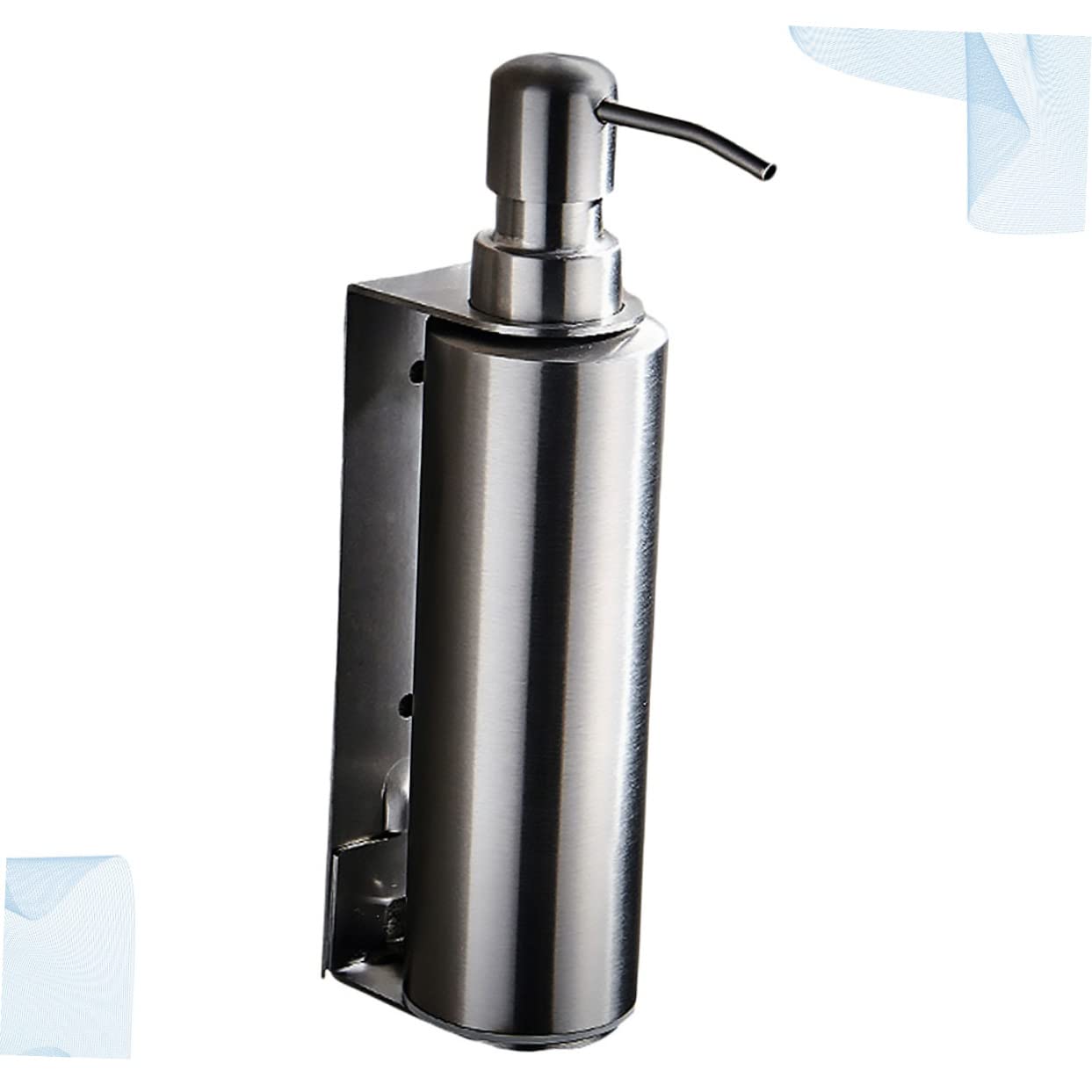 Ciieeo Dispensador de Jabón de Pared de Acero Inoxidable, Soporte Colgante para Baño, Fácil de Instalar, Almacenamiento para Champú y Gel de Ducha