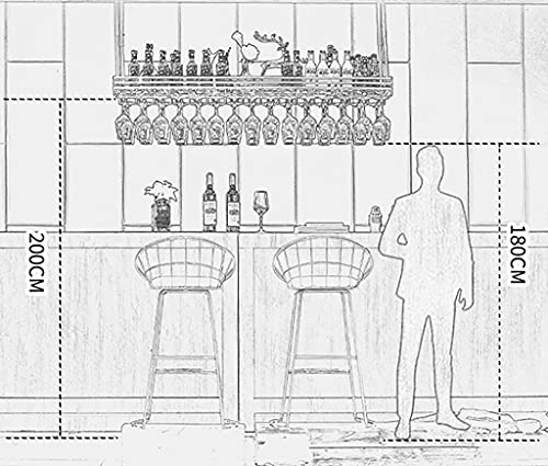 Support mural à vin pour ranger vos verres suspendus et ranger