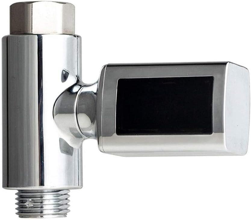 Head Holder,Mounting Bracket,Bathroom Accessory, Shower Bracket Shower Water Thermometer Water Flow Power Generation LED Digital Real-time Display Visual Temperature Control