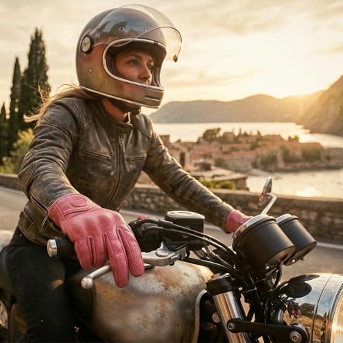 mjmoto Women's Perforated Gloves