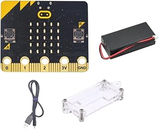 wiianoxd BBC Microbit Go Set BBC DIY Projects Programmable Learning Development Board with Protective Case