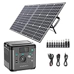 SWAREY Generador Solar Portátil, 222Wh Estación de...: 【Capacidad de 222Wh y Salida de CA de 300W】La estación de energía S160 tiene una capacidad de 222Wh (3.7V/60Ah, 22.2V/10Ah) y una salida de CA de onda sinusoidal pura de 300W (Pico de 600W). Ya sea que estés acampando, viajando o pescando, puede alim...
