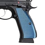 Cool Hand Blue Aluminum Grips for CZ 75 Full Size, CZ 75 SP-01 Series, Shadow 2, 75B BD, Screws Included