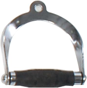 Power Systems Premium Single-Grip Rotating Handle Accessory for Cable Machine Systems, Chrome (61966) , Black