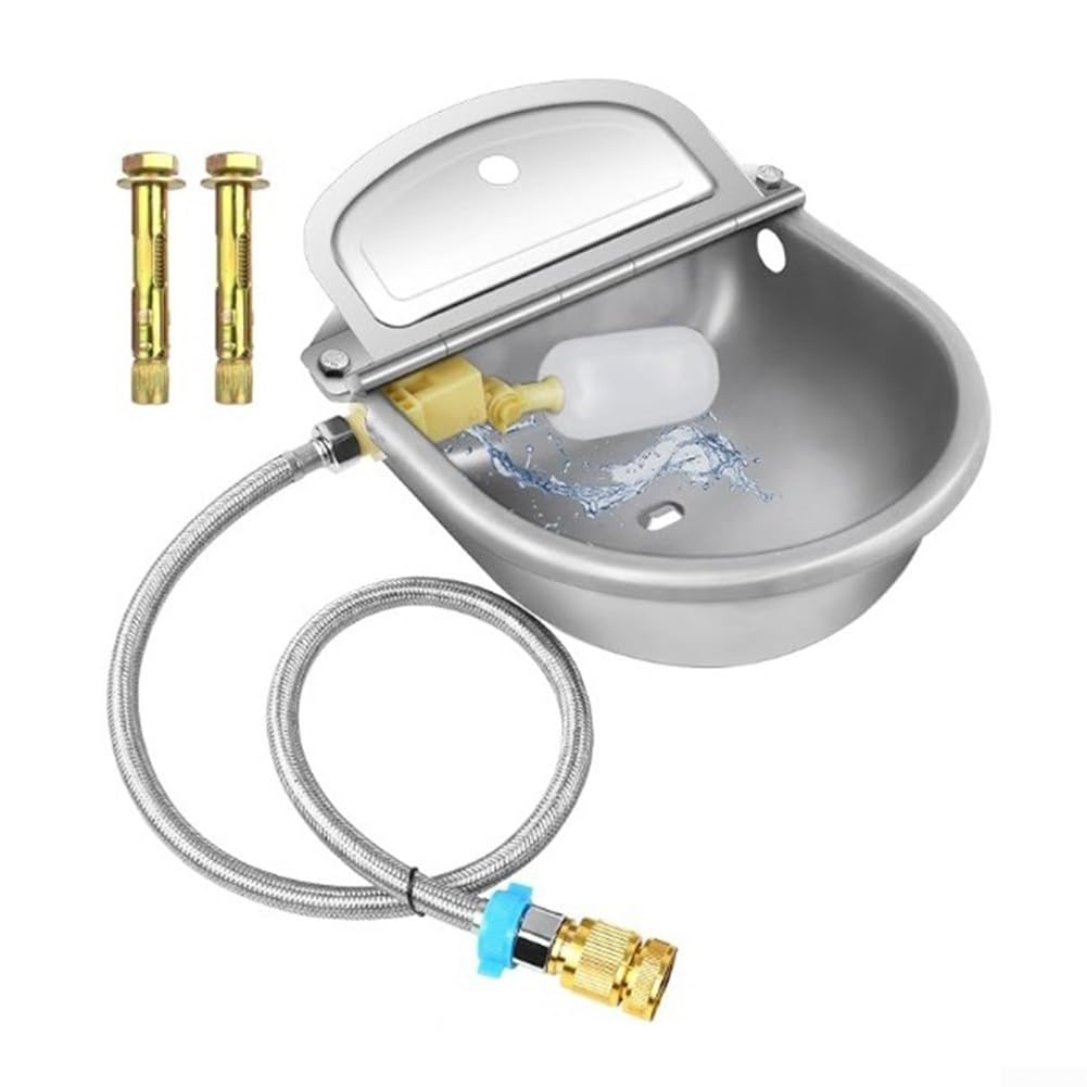 Automatische Tiertränke Edelstahl mit Schwimmerventil Wassersparend