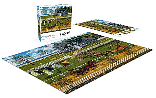 Buffalo Games - Charles Wysocki - The Boccie Ladies of Martha's Vineyard - 1000 Piece Jigsaw Puzzle, Multicolor - Image 4
