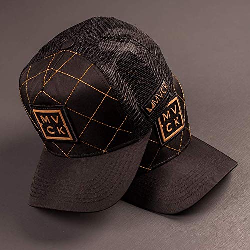 Boné Trucker Mvck Madrid Line Preto Aba Curva