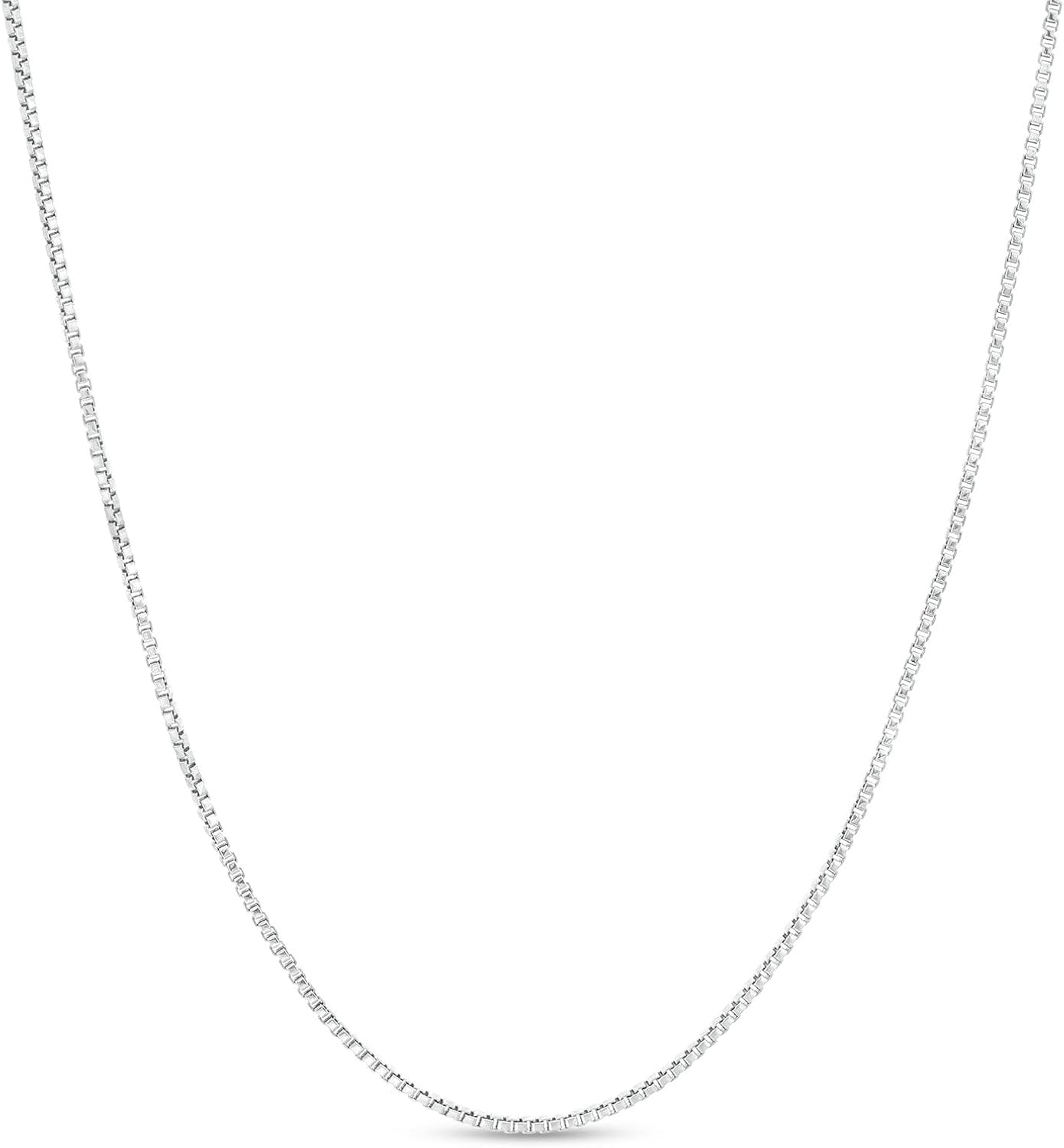 Matoa Solid 925 Sterling Silver Chain 1mm Italian Box Chain Necklace for Women, Thin & Strong Necklace Chain 16/18/20/22/24 Inch - Image 7