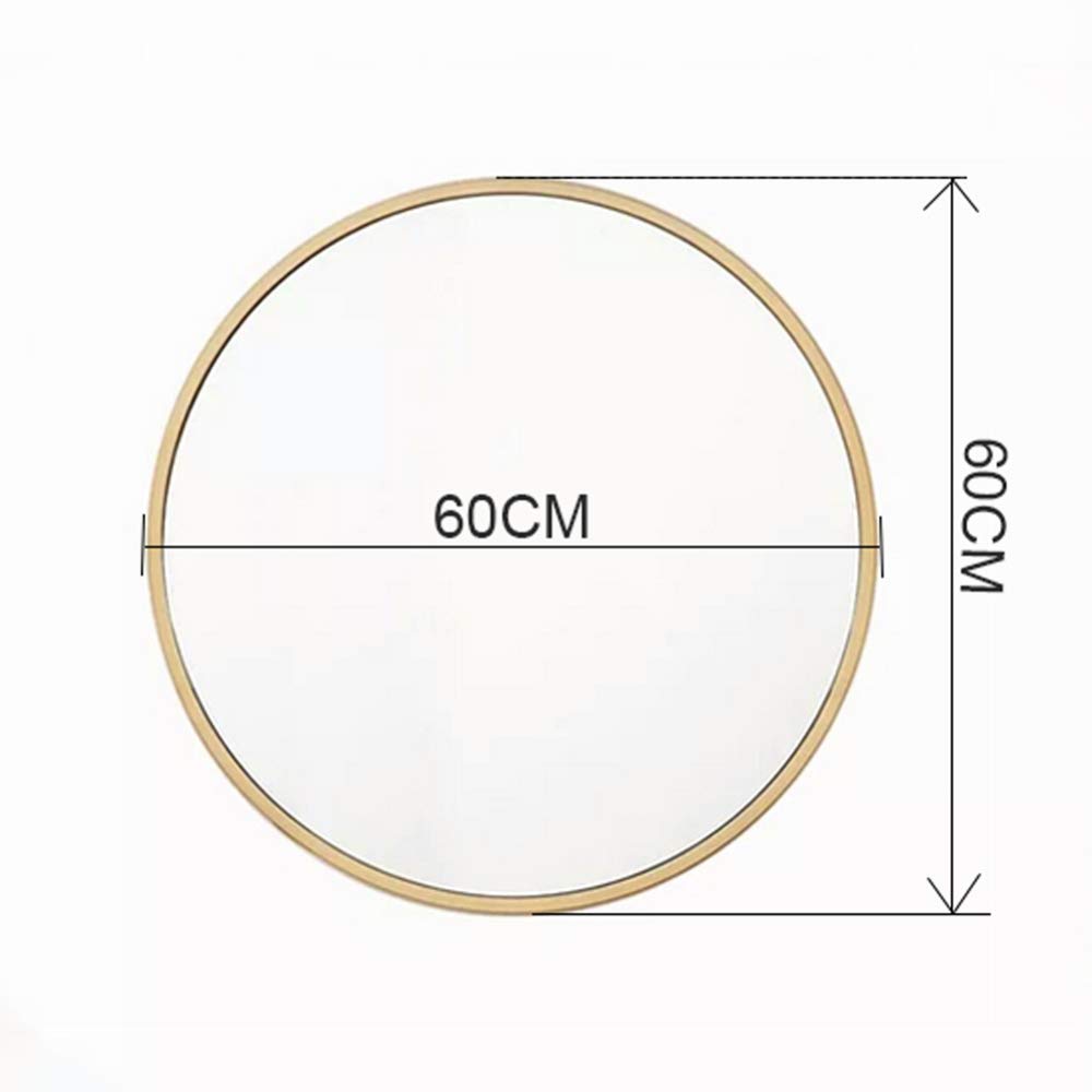 XINYU Hierro Forjado Redondo Exquisito Espejo De Maquillaje Simple Espejo De Belleza Espejo De Maquillaje para El Hogar Montado En La Pared Adecuado para Cualquier Estilo De Hogar Moderno,Black2