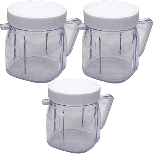 4937 Mini tarro de 3 tazas, compatible con licuadoras Oster Fusion, licuadoras osterizadoras y licuadora de centros de cocina, licuadora Mini Blend