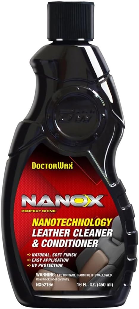 Nanox Nanotechnology Leather Cleaner & Conditioner | Professional Cleaner | Cleans & Restores Performance | Protects Against Wear | 16 Fl oz
