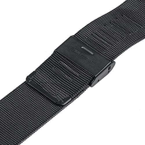 Correa de acero inoxidable de alta calidad en oro rosa de 22mm para reloj elegante 4