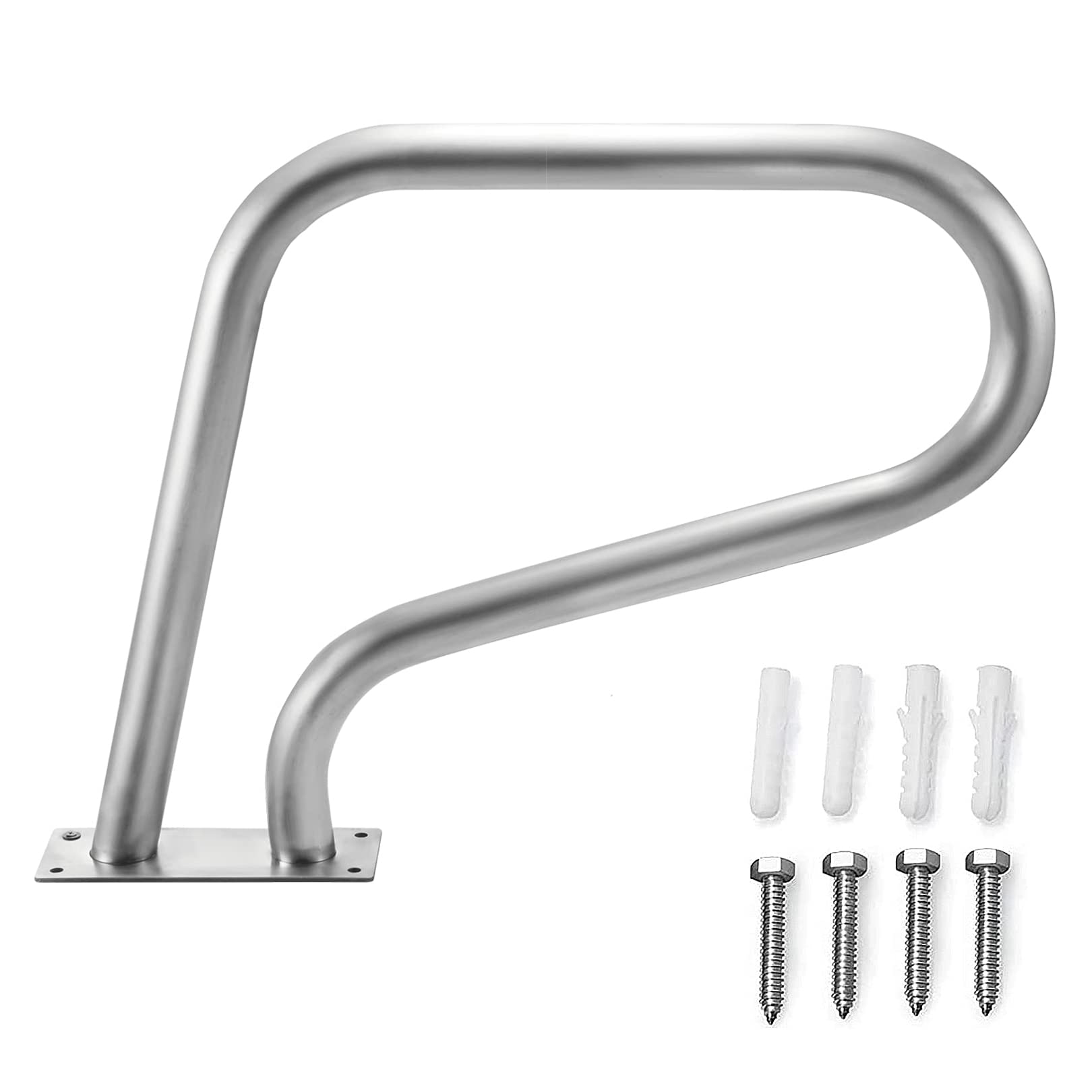 Barandilla para Piscina – 80 x 57 cm – Barandilla de Escalera Plegable de Acero Inoxidable 304 para Piscinas enterradas, Capacidad de Carga de 200 kg