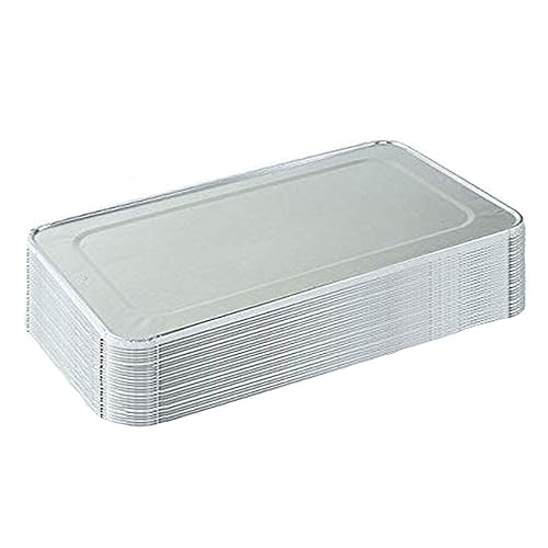 Miniatura 11 de Tiger Chef Bandejas Desechables de Papel de Aluminio Rosa de Tamaño Medio para Mesa de Vapor para Hornear, 12.75in x 10.38in x 2.5in de Profundidad,