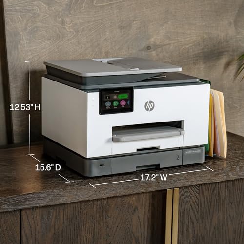 Image of HP OfficeJet Pro 9135 Wireless All-in-One Color Inkjet Printer, Print, Scan, Copy, Fax, ADF, Duplex Print /scan, Best-for-Office, 3 Month Trial of Instant Ink Included, AI-Capable (C2WM0A)