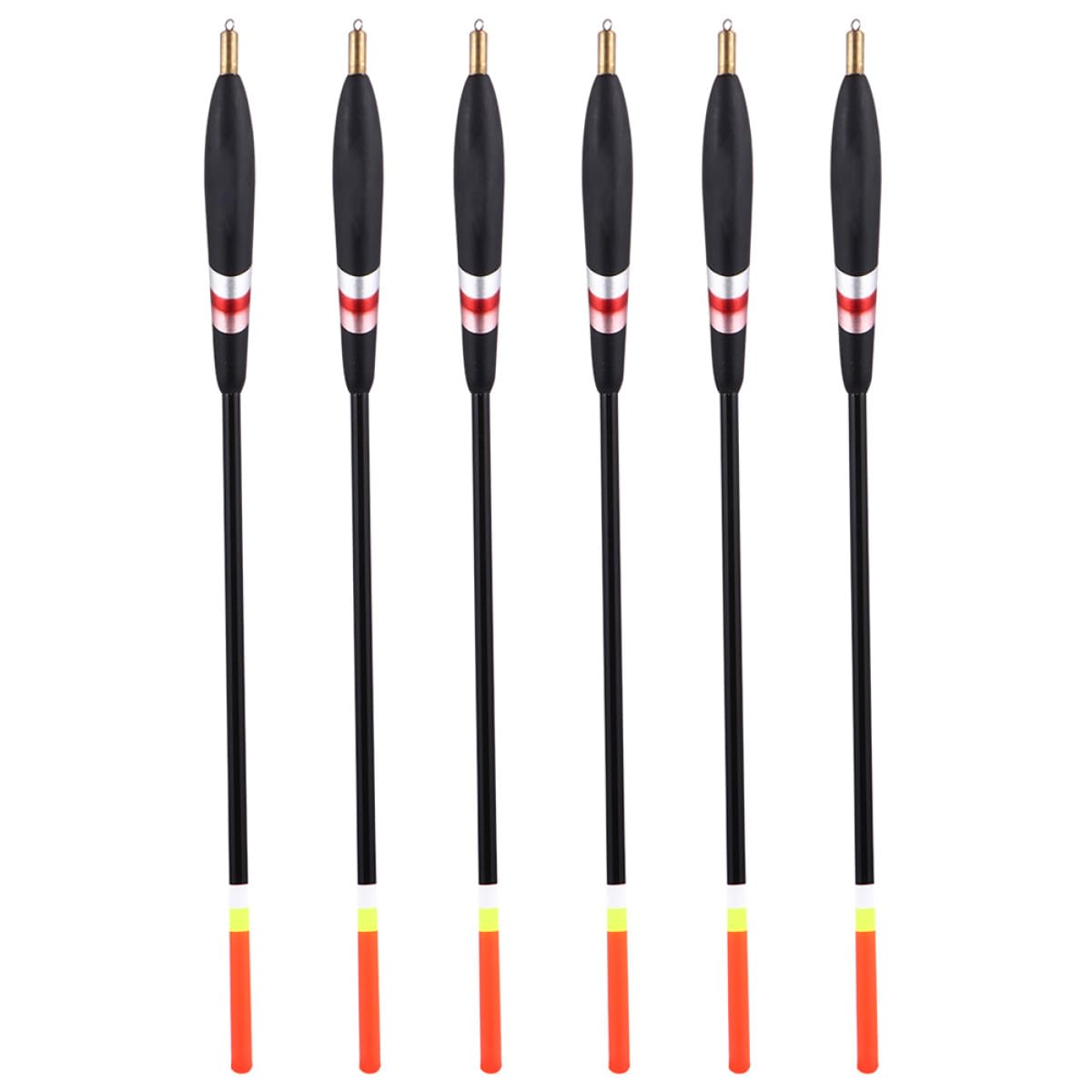 Angoily 6pcs Wood Fishing Bobbers Set, High Buoyancy Large Float Thick Tail, Sturdy Waggler Floats for Freshwater Fishing Supplies, Suitable for Long Distance Casting and Crappie Trout