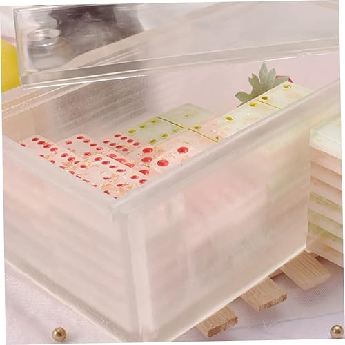 Miniatura 2 de Molde de resina epoxi, caja de dominó, moldes de silicona con tapa, estuche de almacenamiento de ajedrez, molde de fundición epoxi para manualidades