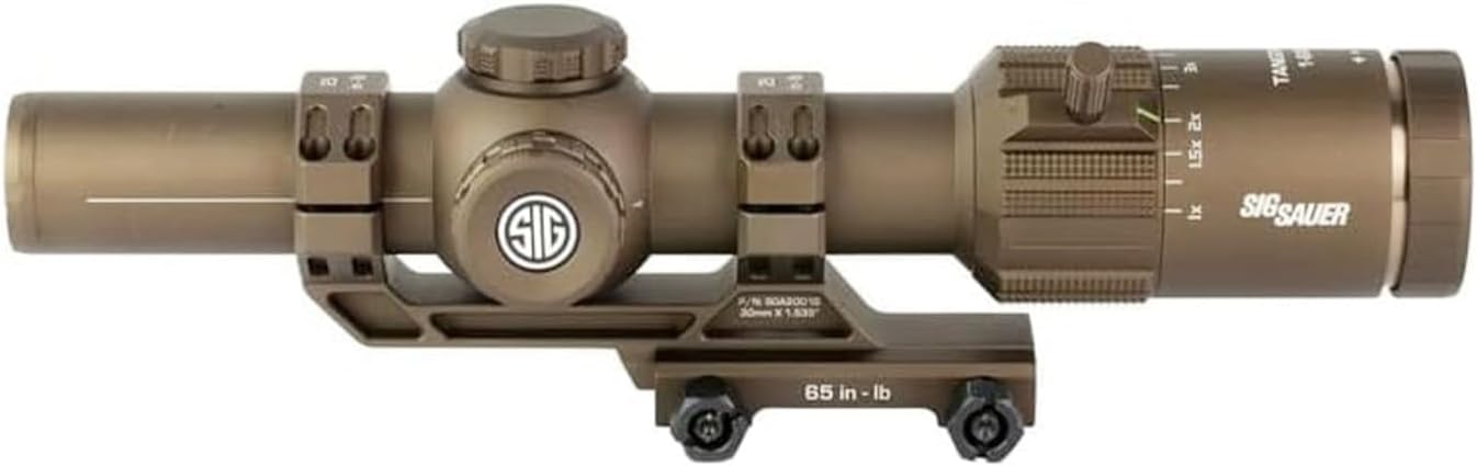 SIG SAUER Tango-MSR LPVO 1-8x24mm 30mm Maintube SFP Riflescope - Shockproof Waterproof Fogproof Hunting Rifle Scope with Illuminated MSR BDC-8 Reticle - Lens Covers & Cantilever Mount Included