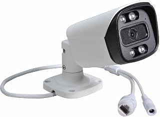 Bullet POE IP Camera 4MP Network Camera 4.0MP High Resolution PoE IP Suveillance 2.8mm Wide Angle Lens Infrared Night Vision