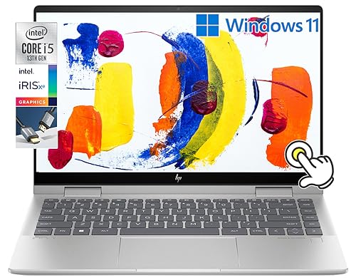 HP Envy x360 2-in-1 14" FHD IPS Touchscreen Laptop Intel Core i5-1335U(Beats i7-1260U) Backlit KB Fingerprint Reader, Windows 11 | Natural Silver (8GB RAM | 512GB SSD) (14 inch) by HP - Used condition - US$319.99