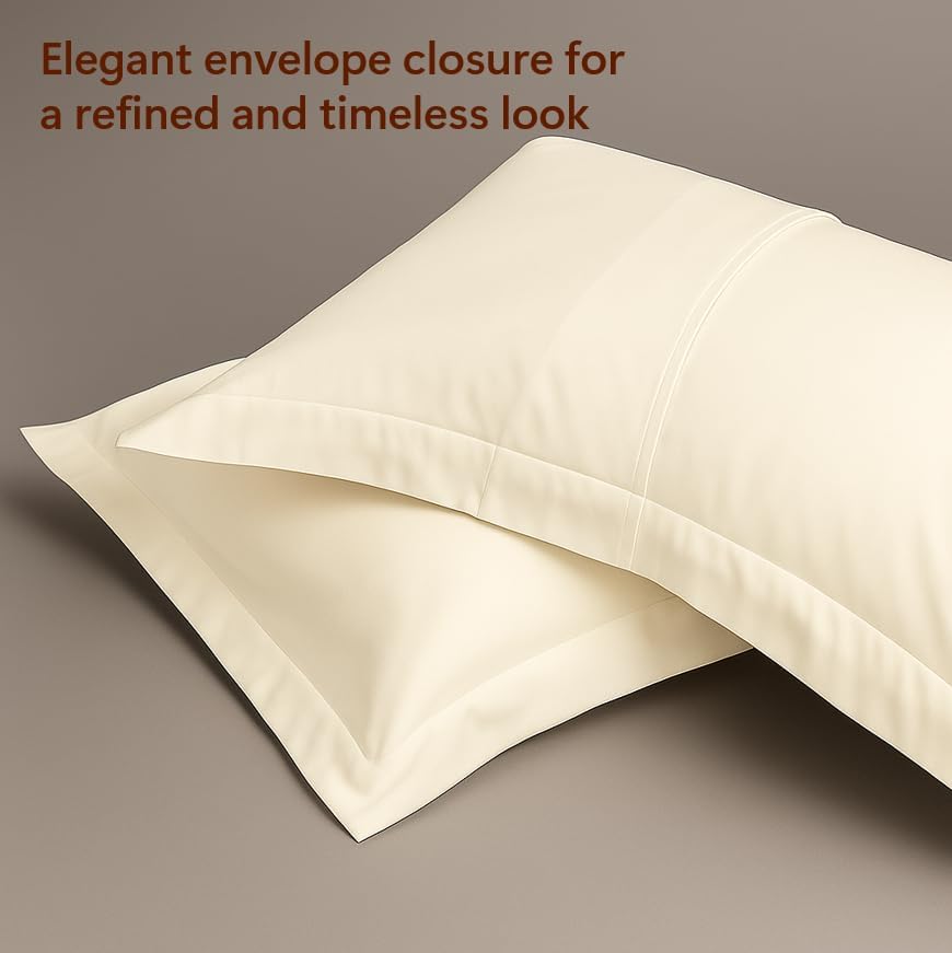 Miniatura 2 de Peru Pima Juego de funda de edredón - IndividualIndividual XL, 100% algodón Pima peruano, Percal, 285 hilos, refrescante y transpirable, cremallera