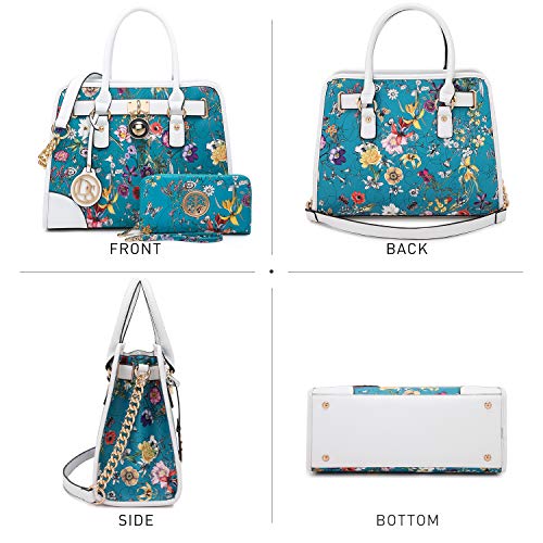 Dasein KC-XL-12-6892W-BLF Women Designer Handbags And Purses Ladies Satchel Bags Shoulder Bags Top Handle Bags W/Matching Wallet thumb #2