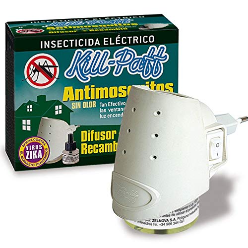 KILL-PAFF INSECTICIDA ANTIMOSQUITOS - DIFUSOR + Recambio 33 ml (45 Noches DE PROTECCIÓN)