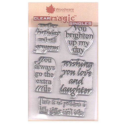 Woodware JGS506 - Sellos A6 transparentes para decorar tu día