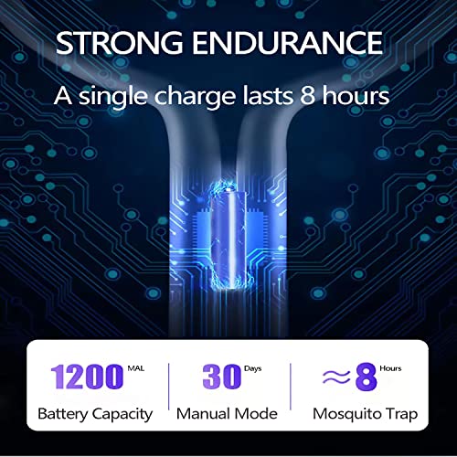 image for DOFOWOT Electric Bug Zapper Mosquito Fly Swatter, USB Rechargeable, Br