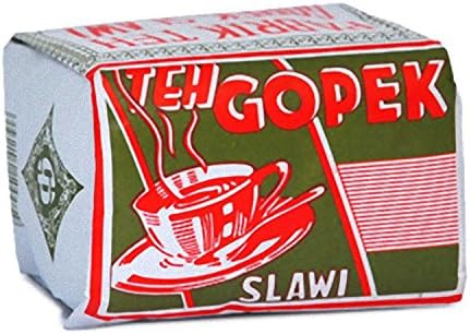 Teh Gopek Slawi Loose Jasmine Tea Green Paper Wrap, 2.82 Oz