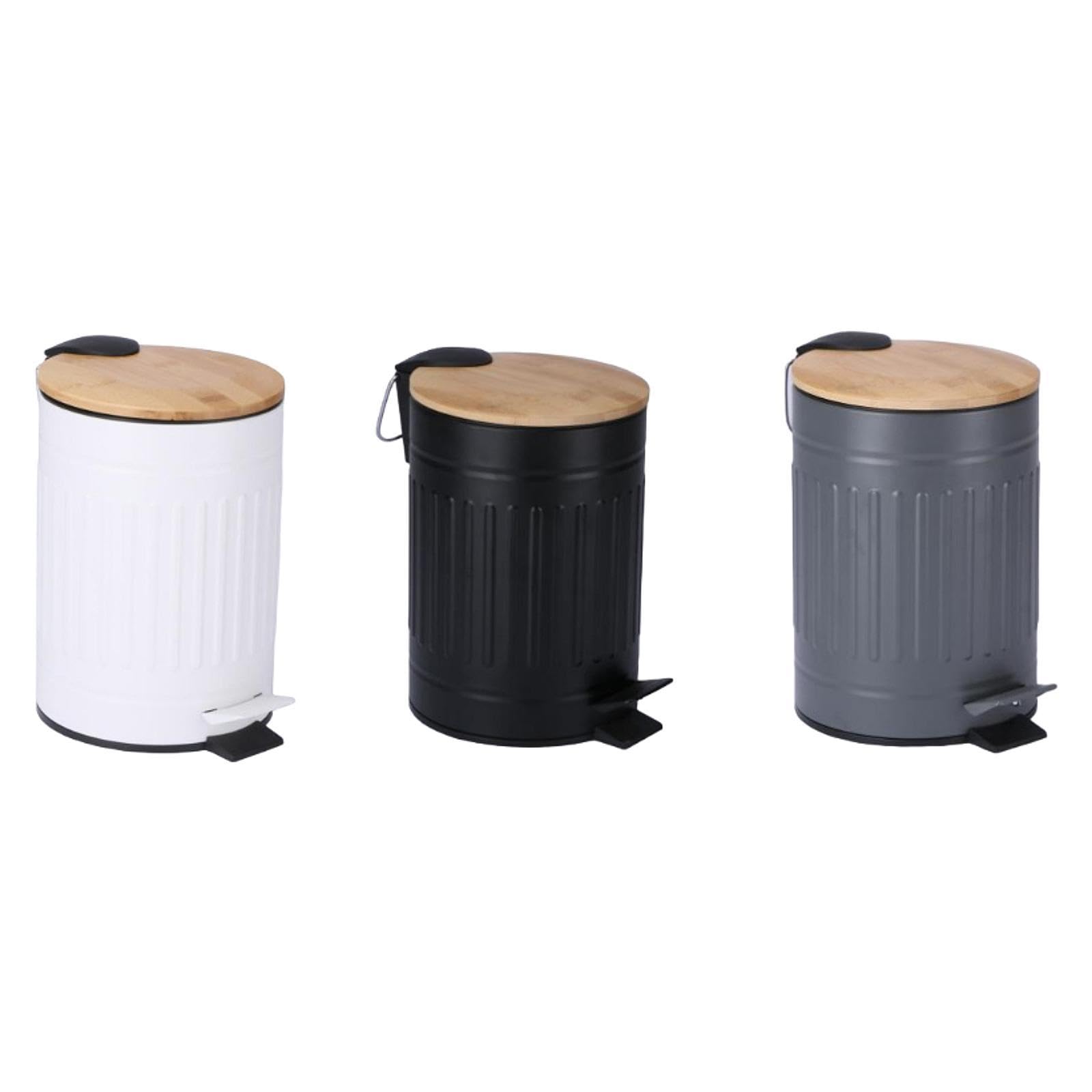 CALANDIS® Step Trash Can 5L Easy to Clean Household Dustbin for Office Restroom Toilet White | Trash Cans & Wastebaskets | Household Supplies & Cleaning 1