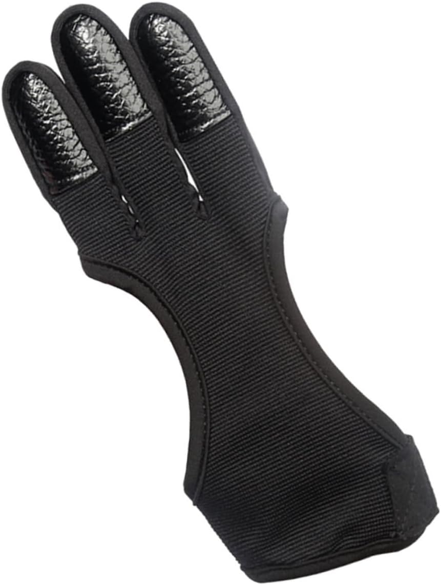 Sosoport Shooting Gloves Recurve Equipment Hand Grip Strengthener Fingerless Thumb Brace Liners Archer Protective