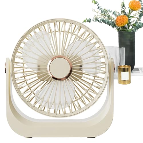 Ventilateur de bureau silencieux mural portable rechargeable compact