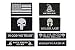Antrix 8 Pack Great Value Black Military Tactical Morale Patch US Flag Punisher Molon Labe Dont Tread On Me in God We Trust Patches Set