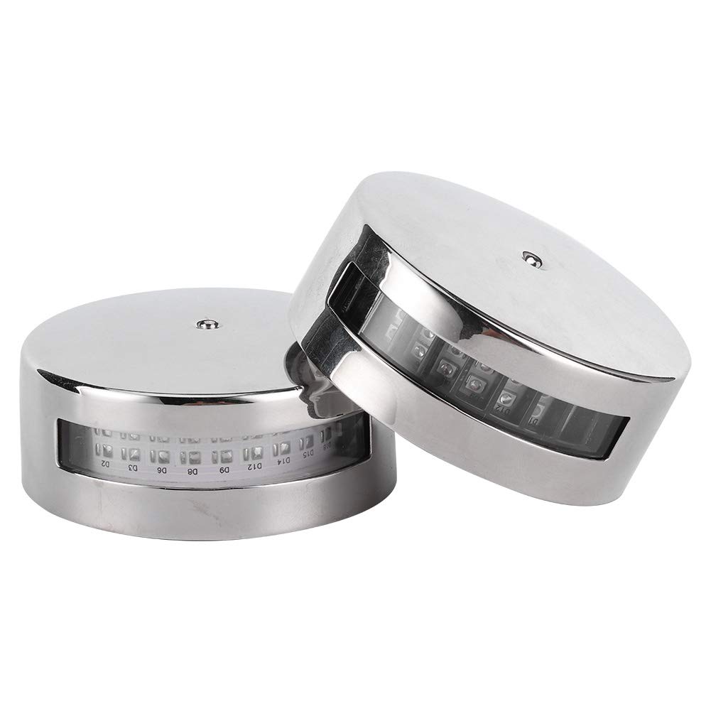 Luce di Navigazione a LED 12V/24V Lampada Spot per Navigazione a Vela Rossa Verde Brillante per Yacht Marino, Acciaio Inossidabile Resistente e ABS, 1 Paio
